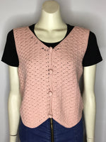 Pink Crochet Vest