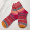 Pink Geometric Socks