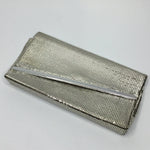 Silver Authentic Glomesh Clutch Bag - AS IS - inside marks