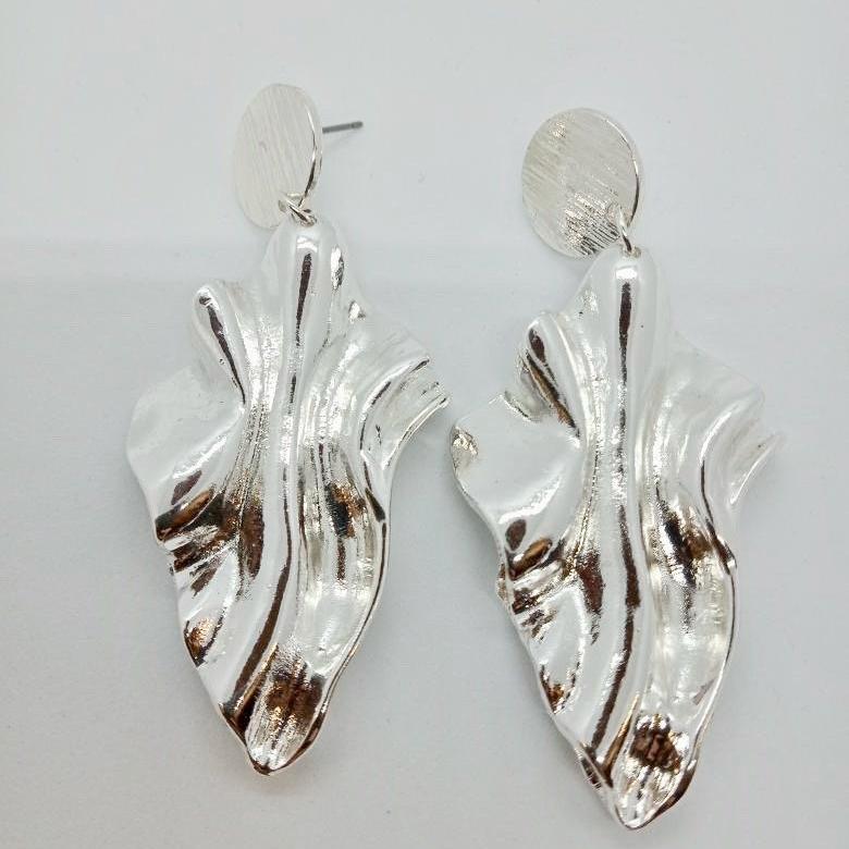 Silver Fold Earrings