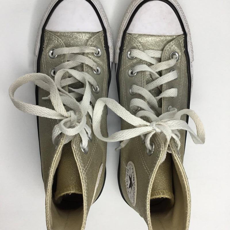 Silver Glitter Converse Sneakers - Size Men 3 / Women 5