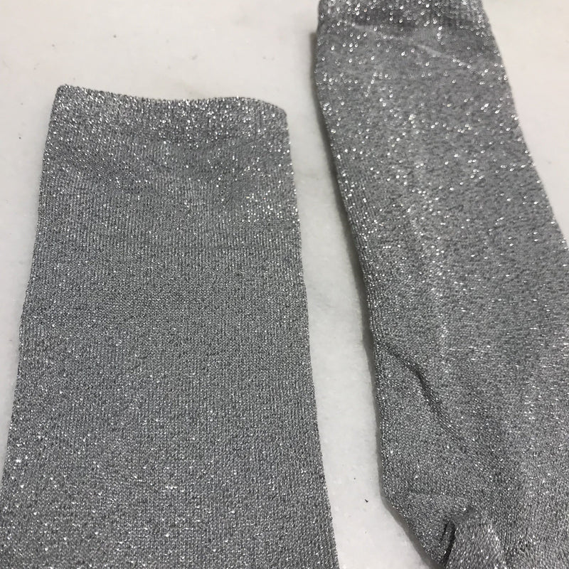 Silver Sparkle Socks