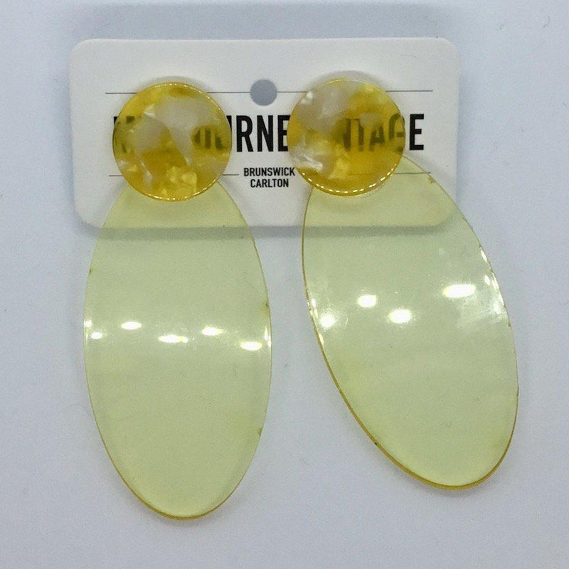 Yellow Lemon Zest Earrings