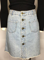 Yena Button Up Denim Skirt